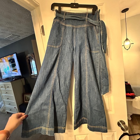 Anthropologie Pilcro Ultra High Rise Wide Leg Jeans 26 - Picture 5 of 8